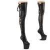 Pleaser - CRAZE3050 Cuissardes à plateforme - Noir Product image